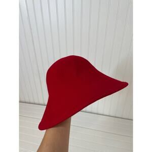 Scala Women’s 100% Wool Red Bucket Hat